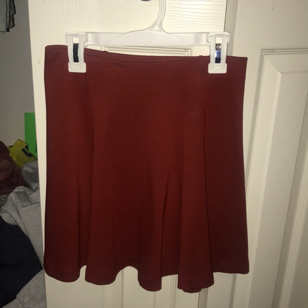 Red Forever 21 Skater skirt